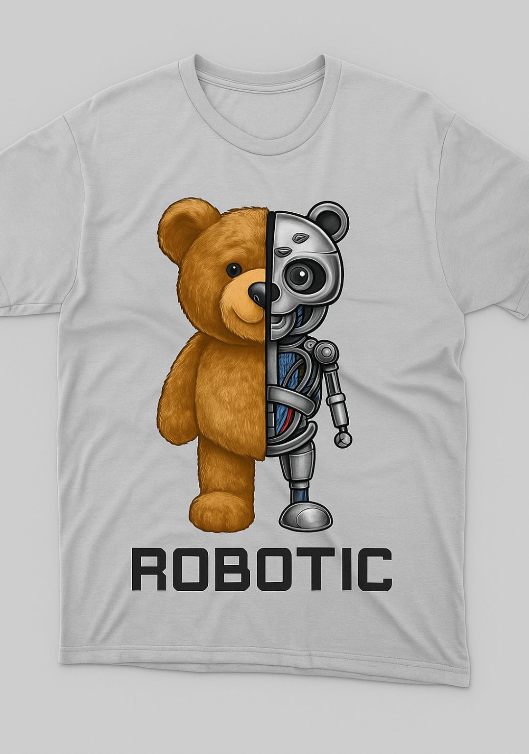 Grey Robotic bear shirt